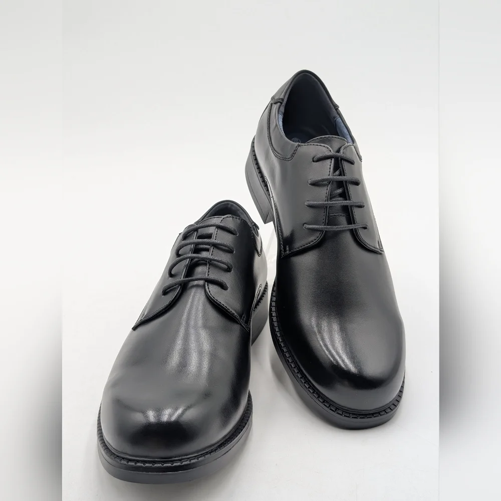NWT Bruno Marc Oxford Classic Black Men Dress Shoes Sz US 8.5 | EU 41.5 Lace-Up
